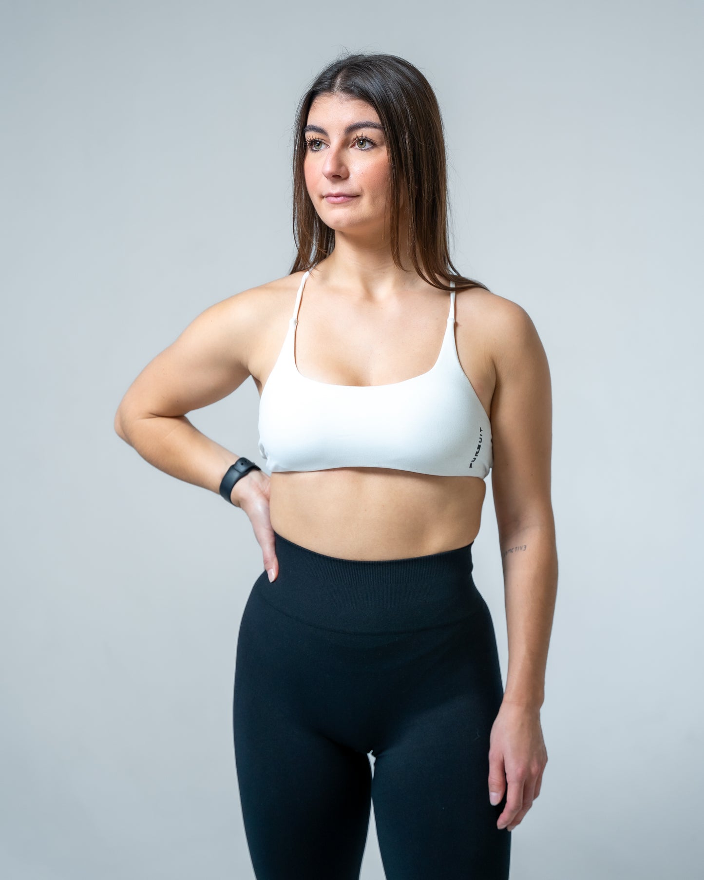 Elevate Sports Bra - White